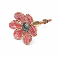 Steel Flower Shape Cabinet Drawer Knob Iridescent Flower Shape Cabinet Drawer Knob Vintage for Drawers