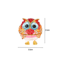 Owl Figurine Trinket Box Faceted Owl Trinket Box Compact