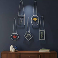 10 Pieces Vintage Hanging Picture Frame Retro Design Home Decor for Living Room