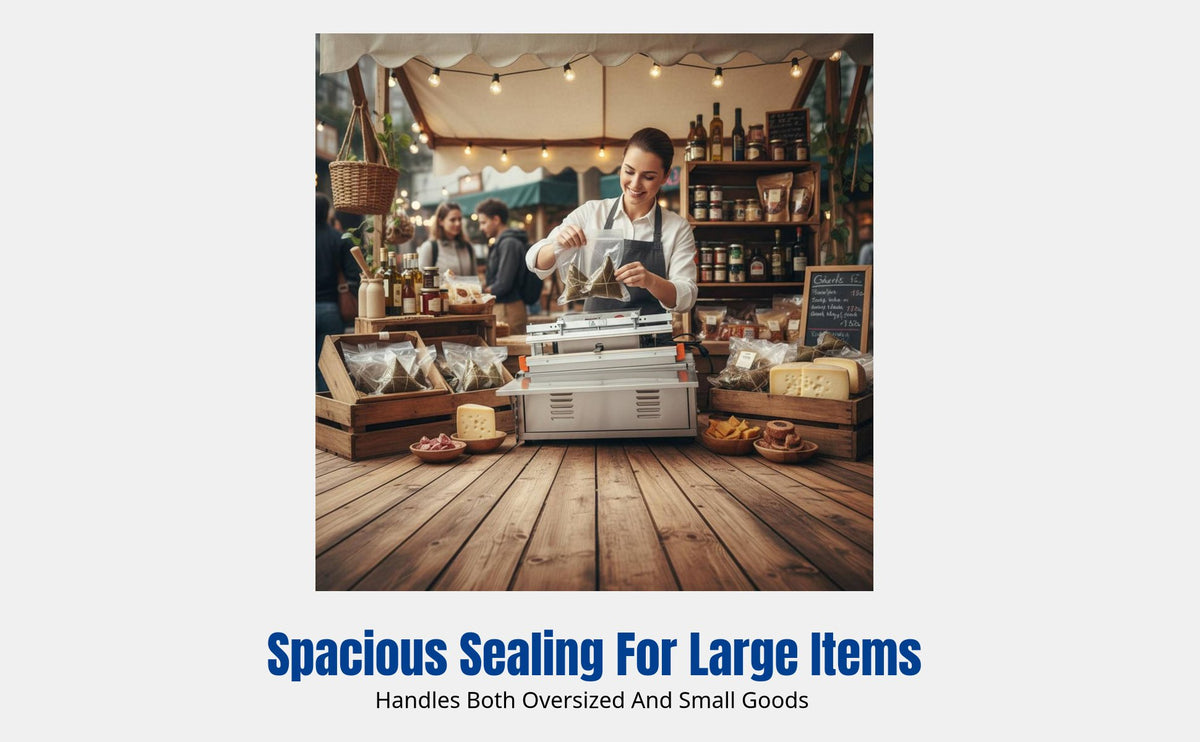 Automatic Vacuum Sealer, External Extraction, Large Commercial Food Packaging Machine, Dual Use for Dry and Wet, Wide Sealing, Seafood, Rice Dumplings, Yangmei