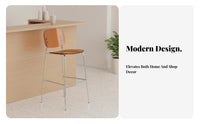 Clear Top High Chair Modern Modern Design Clear Acrylic Stool Space-Saving Easy to Clean for Cafe Owners, Bar, Small Areas
