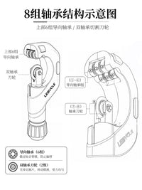 乐百客自行车截管器铝合金切管器5-50mm座管把横前叉管切割工具