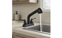 2 Handle Pull-out Faucet ADA Compliant RV Kitchen Faucet Garden Hose Compatible Plumbing Fixture