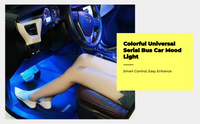 USB RGB car lights, music sync