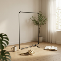 Single-Rod Clothes Rail Floor-Standing Clothing Rack Narrow outline for Students