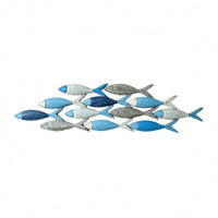 Clustered Wall Artfully Carved Texture Mediterranean Wall Piece Painted Finish for Living Room