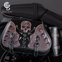GEARDUKE Motorcycle Saddlebags for Harley, Pair, Black