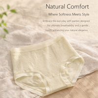Women's Underwear with Gusset for All Day Freshness, Moisture Wicking Knickers with Lace Trim Detail, Breathable