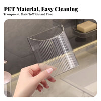 Adhesive Toothbrush Holder Drainage Design Adhesive Shower Caddy Set for Renters
