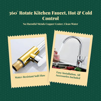 Brass core stainless steel faucet