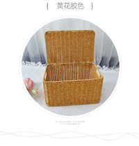 Plastic Rattan-Style Storage Box for Organizing Clothes and Accessories