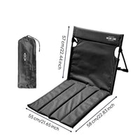 Padded Reclining Camping Chair Lightweight Camping Chair with Carry Bag Compact Cushioned for Campers, Beachgoers, Beach, Park, Festivals