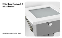Zinc Alloy Construction LED Lamp Bracket Waterproof Ceiling Lamp Mounting Frame Adjustable Angle for Bathroom, Hotel, Retail Shop