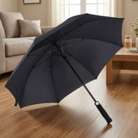 Long Handle Umbrella with 16 Ribs One-Handed Automatic Open Umbrella Windproof Heavy Duty for Commuters, Professionals, Commuting, Business Travel
