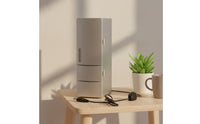 USB Mini Fridge Cooling and Heating Mini Fridge with LED Lights Dual Function Refrigerator for Office Workers, Dorm Room
