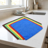 Highly Absorbent Microfibre Cloth, Large Cleaning Cloths for Home and Car, Washable and Quick-Dry Microfibre Cloth 40x40cm, Sturdy Absorbent Cloth