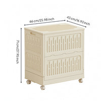 Storage Bins with Lid and Wheels Foldable Storage Bins with Lids for Families, Closet