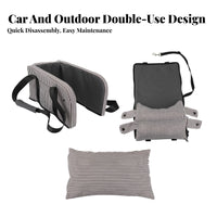 Built-in Safety Leash Pet Car Console Seat Washable Cushion Center Console Pet Bed Adjustable Straps for Drivers, Road Trips, Outdoor, Home