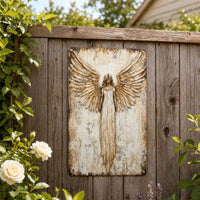 Vintage Guardian Angel  Wall Art乡村做旧守护天使仿金属墙饰