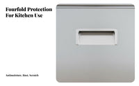Rust Resistant Stainless Steel Kitchen Cabinet Easy to Clean Metal Kitchen Storage Cabinet Anti Metal Utility Cupboard Waterproof for Small Apartment Dwellers, Homeowners, Landlords, Pantry, Garage, Office, Dining Room