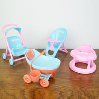 Toy Table and Chair Set with Seat for Dolls