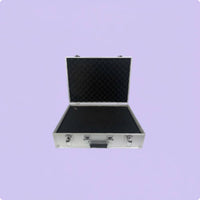 Aluminum Storage Box Shock Resistant Lockable Metal Case Double Lock for Travel