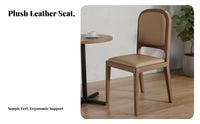 Upholstered Backrest Chair Nordic and Aesthetic Dining Seat Minimalist Design Easy to Clean for Restaurant Owners, Residents
