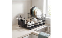 Dish Drain Rack with Tray Rust Resistant Dish Drain Rack Large Capacity Kitchenware for Small Households, Rv