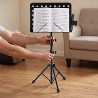 Portable Folding Music Stand for Guitar Piano Guzheng Erhu Electronic Organ