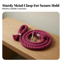 Braided Cotton Lead Rope Long-Lasting Braid Braided Cotton Horse Lead Livestock Traction Rope Plush and Mild Handmade for Farm