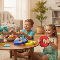 6 Pieces Round Swimming Buoyancy Aid Discs Textured Water Floaties Safe Foam Arm Bands Lightweight for Toddlers