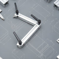2 Pieces Aluminum Profile Movable Hinge Connector Adjustable Movable Hinge Connector Industrial Hardware for Builders, Hobbyists, Frame Construction