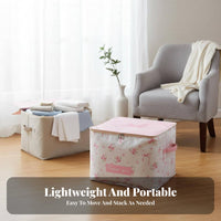 foldable Clothes Box Large Capacity Closet Organizer Lidded for Moving House