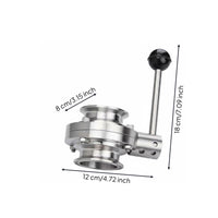 Quick-Install Butterfly Valve Polished Metal Industrial Part