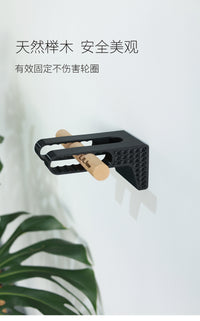 Bicycle Wall Mount Hook for Road Bikes, Solid Wood, Wall-Mounted Storage Rack