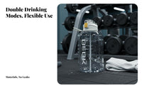 Food-Grade Material Large Capacity Water Jug Long-Lasting Large Capacity Water Bottle Leak-Proof for Men, Office Workers, Workout, Hiking