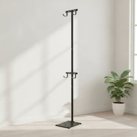 Double-Hook Vertical Bike Rack with Hooks Adjustable Vertical Bike Rack Heavy-Duty Cycle Floor Stand Indoor for Cyclists