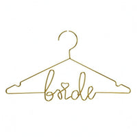 Gold-Toned Clothes Hanger Space-Saving Garment Holder for Wedding