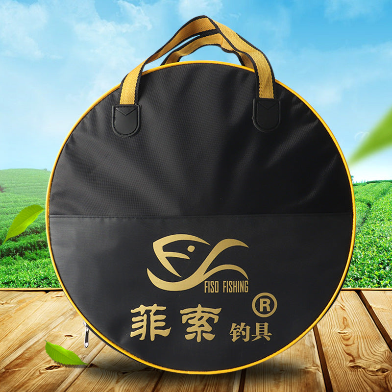 Waterproof Wear-Resistant Fishing Tackle Bag Canvas Handbag for Fishing Net Disc