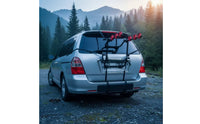 Adjustable Trunk-Mounted Bike Rack Universal Compatibility Trunk-Mounted Cycle Rack Hanging Rear Bike Carrier Easy to Install for Weekend Rides