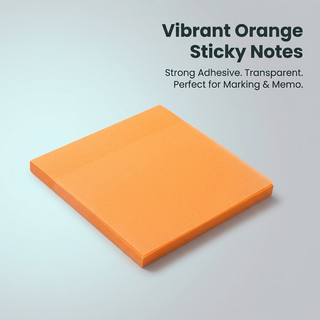 Sticky Notes Transparent for Studying, Colorful Translucent Removable Note Stickers for Students, Strong Tabs for Office and School Marking