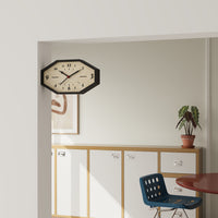 Original Minimalist Clock Wall Clock Living Room Octagonal Clock Corner Double-Sided Wall Clock Artistic Corner Clock