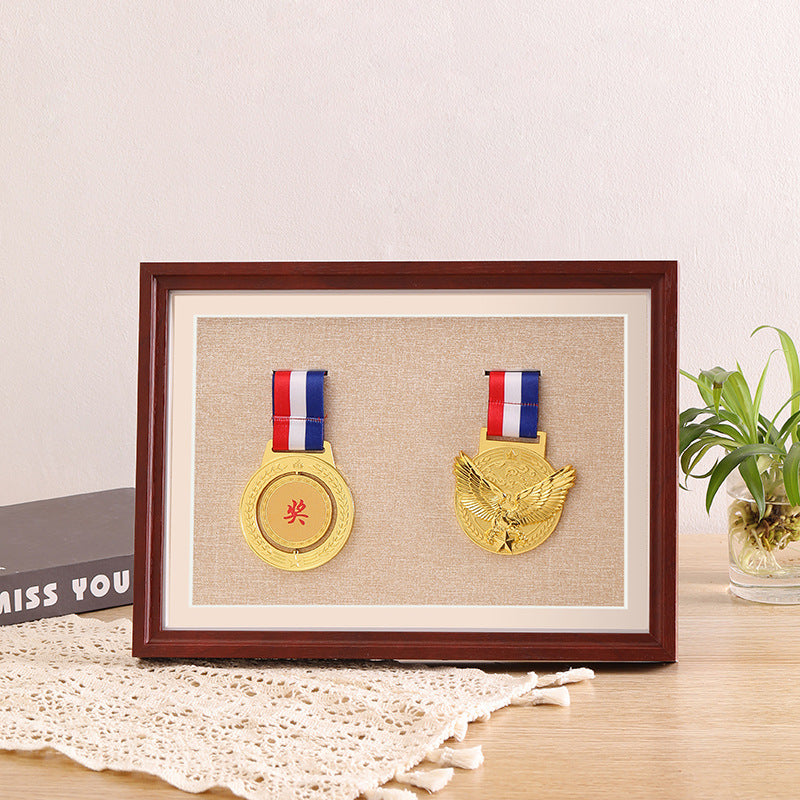 Mahogany / A4 2 Medals