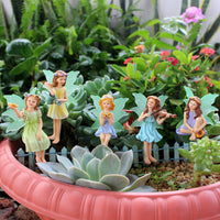 Glow-in-the-Dark Fairy Resin Garden Ornament with Wings