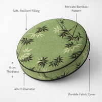 Polyester Tatami Meditation Cushion, Round Floor Pillow for Living Room, Meditation Cushion Sponge F - Image 5