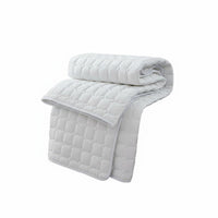 Quilted Mattress Protector Breathable Quilted Mattress Pad Skin Friendly Padded Bed Topper for Hotel, Guesthouse, Dorm Room