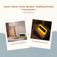 LED alarm clock with speaker