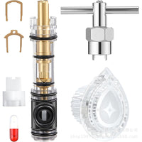 Cartridge Replacement with Removal Tool and Faucet Handle Kit for Moen Chateau Series