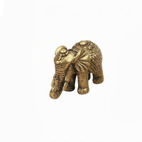 Metal Elephant Figurine Compact Home Decoration Solid-Looking for Tea Pet