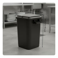 Commercial Garbage Can Wide Mouth Tall Rectangular Waste Bin Pressure-Resistant